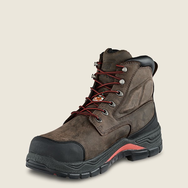 Red Wing Safety Boots Mens Dark Grey - King Toe® Adc - 6-inch Insulated Waterproof Csa Toe - 3752014